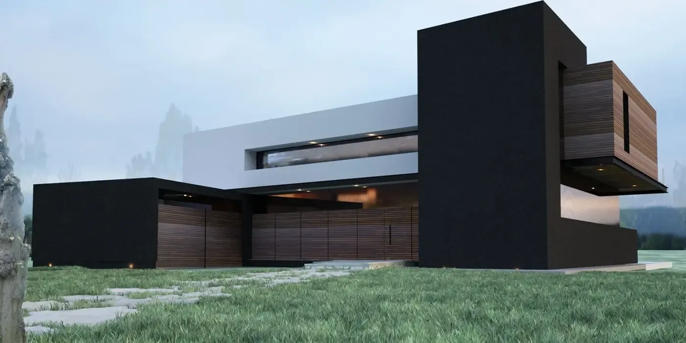 Render 3D casa de fin de semana / Aconcagua + Kreva — imagen 1