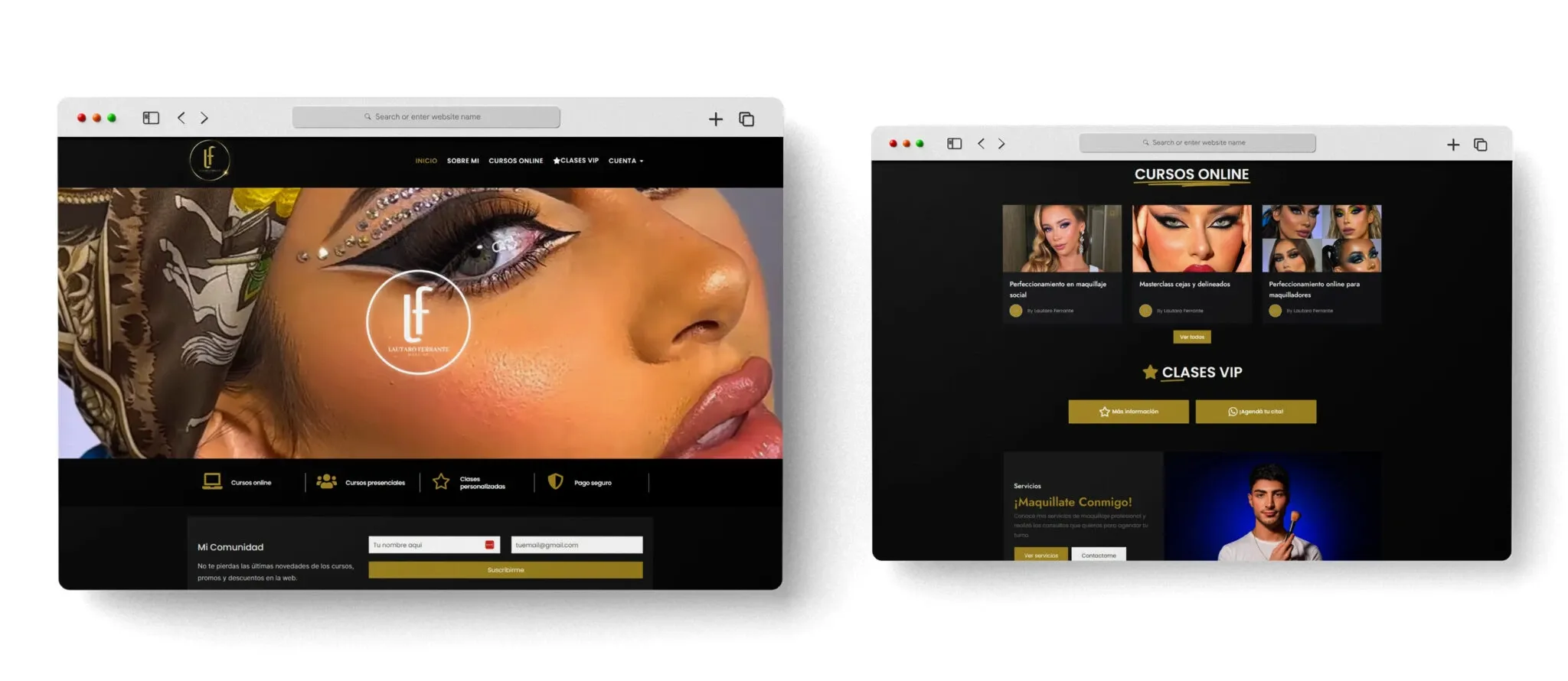 Sitio web con cursos online / Lautaro Ferrante — imagen 1