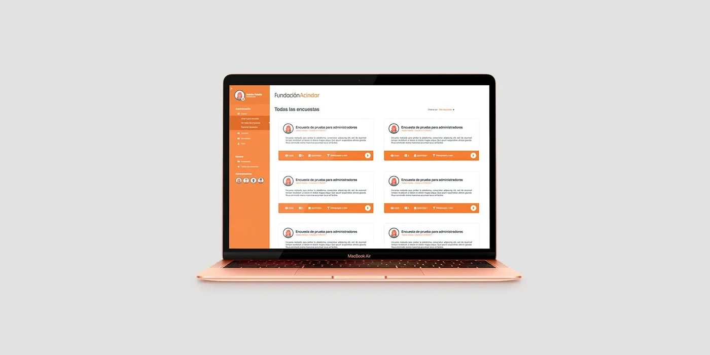 Diseño y maquetación de interfaz / Fundación Acindar — imagen 1