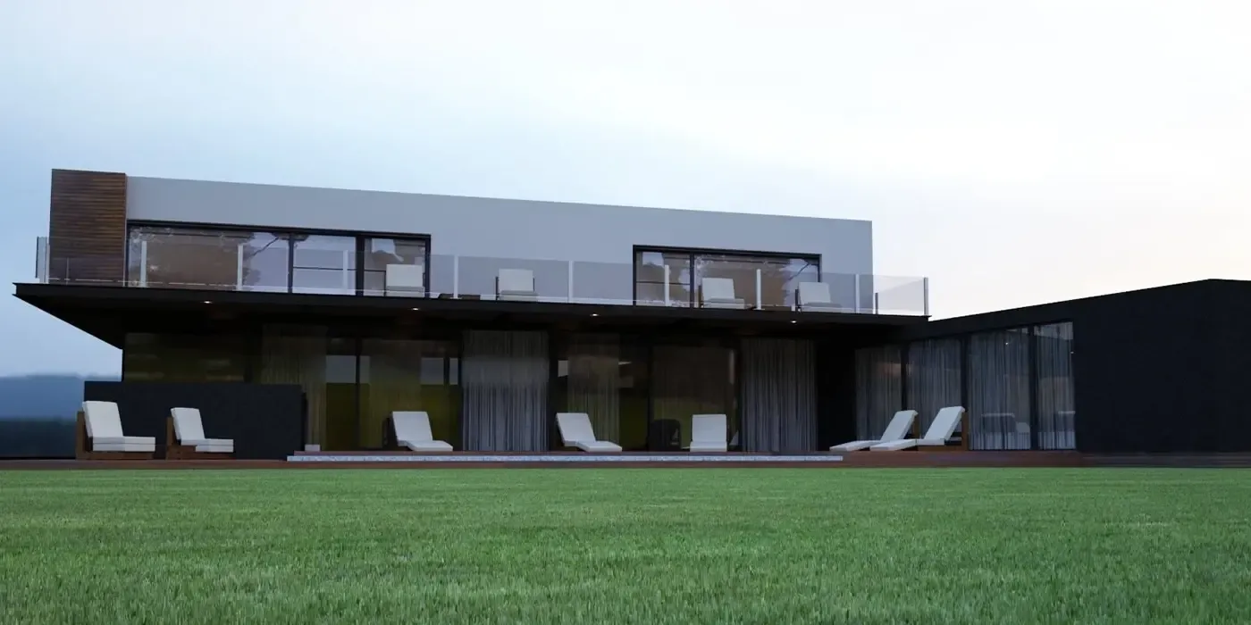 Render 3D casa de fin de semana / Aconcagua + Kreva — imagen 2