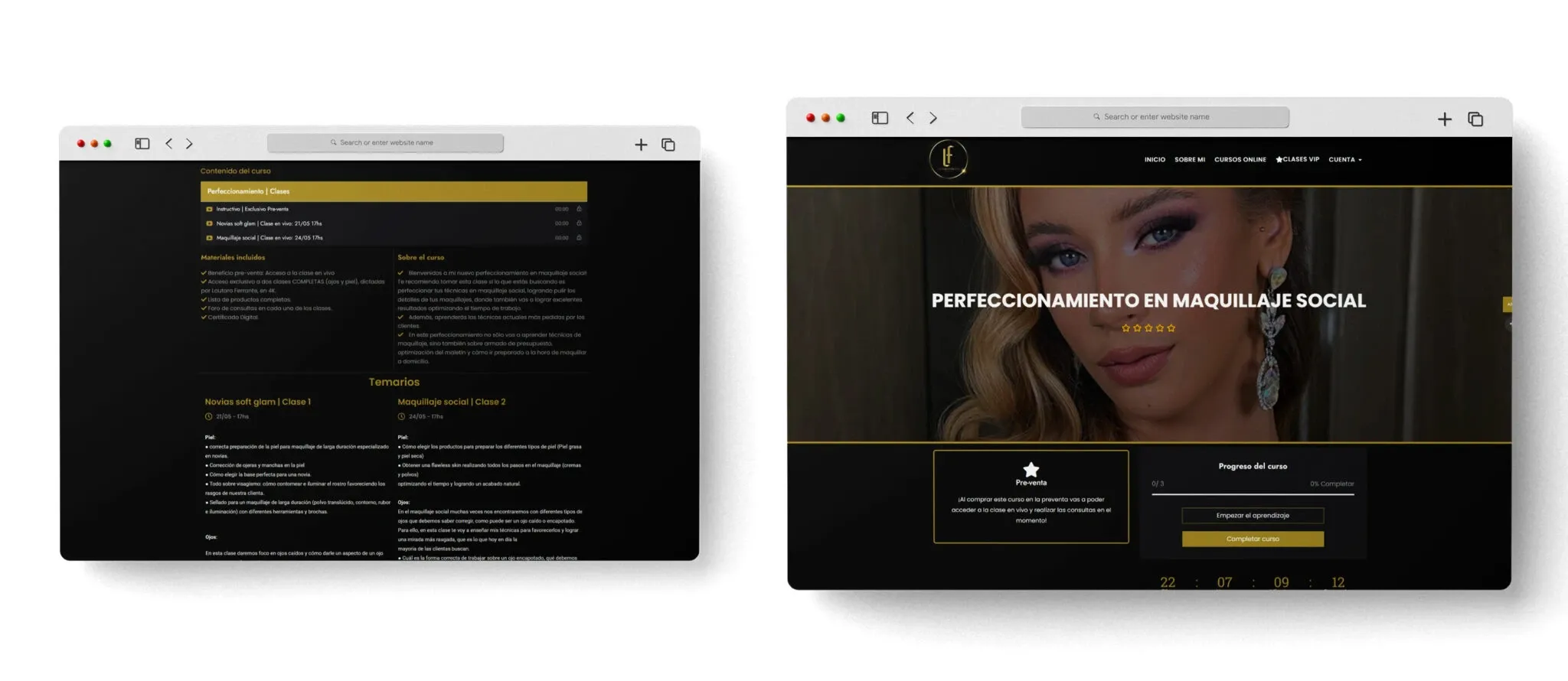 Sitio web con cursos online / Lautaro Ferrante — imagen 2