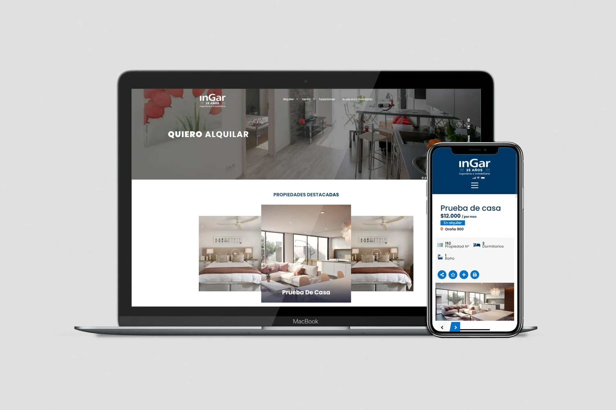 Sitio web inmobiliario / Ingar — imagen 2