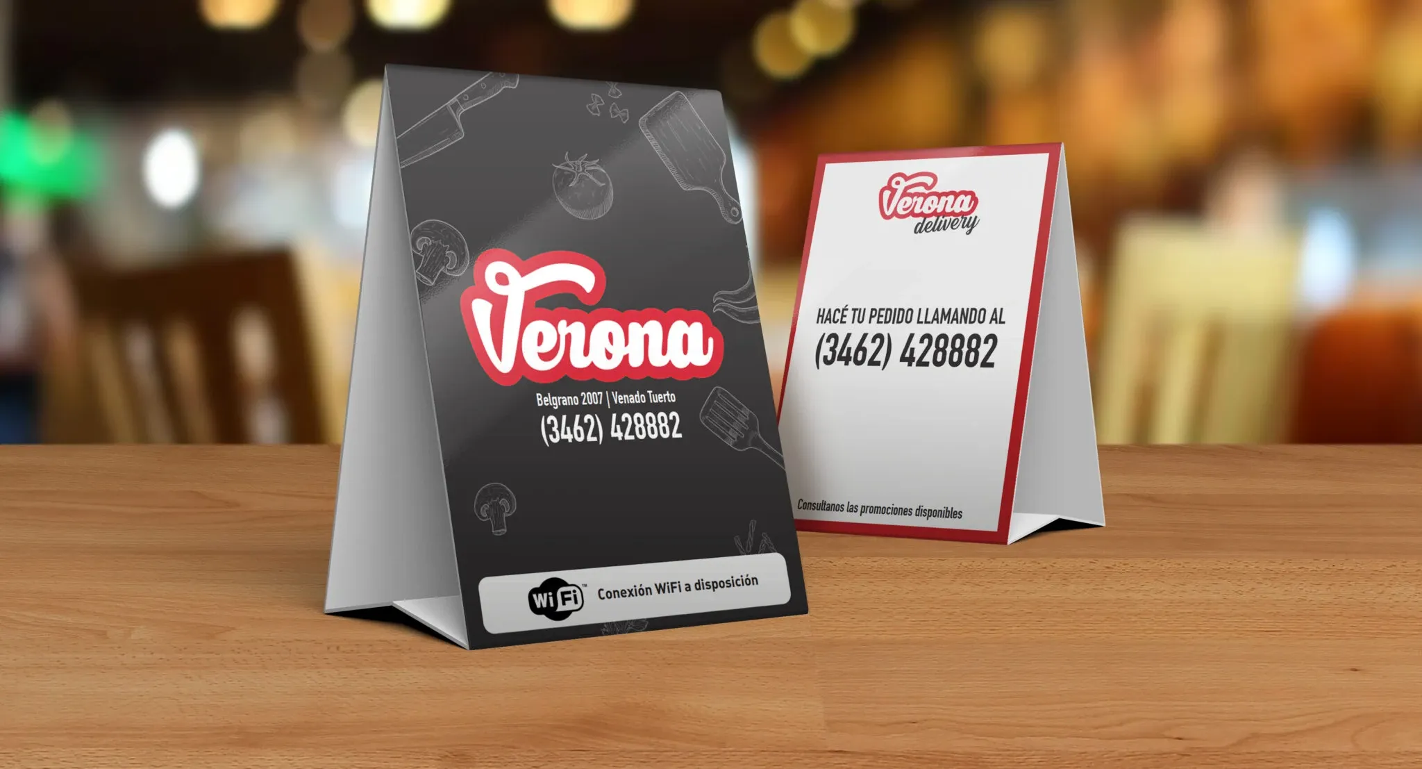 Menú restaurant + centro de mesa / Verona — imagen 3