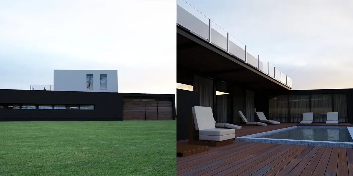 Render 3D casa de fin de semana / Aconcagua + Kreva — imagen 3