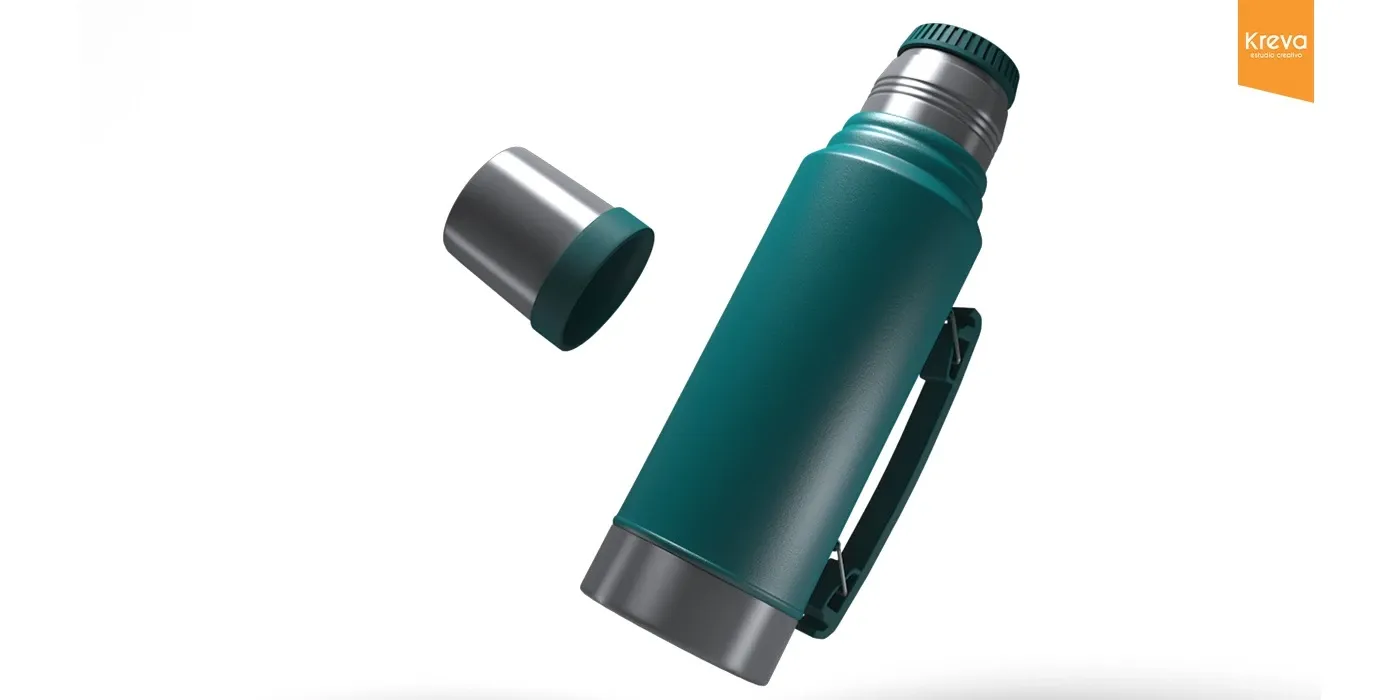 Termo acero inoxidable / Modelado 3D — imagen 2