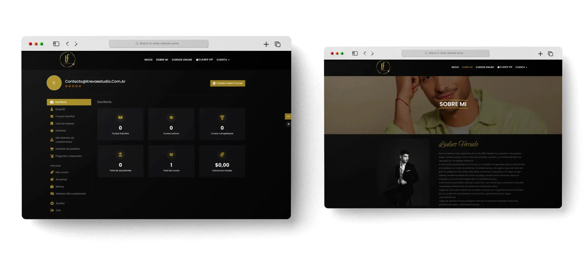 Sitio web con cursos online / Lautaro Ferrante — imagen 3