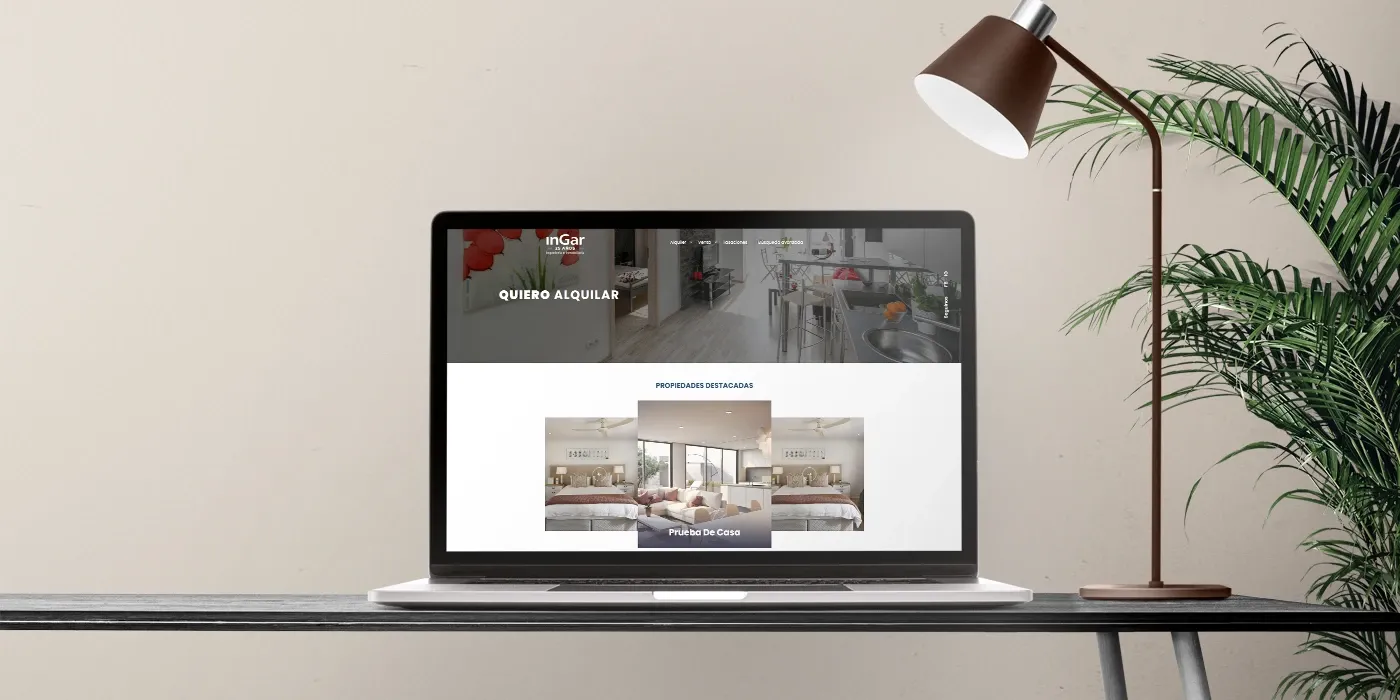 Sitio web inmobiliario / Ingar